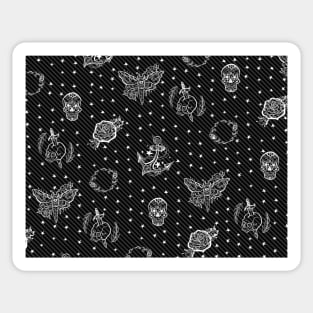 Flash Tattoo Punk Pattern Design Sticker